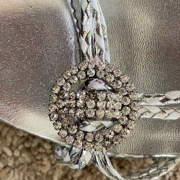 Wild Rose Boho Rhinestone Formal Heels Womens Shoes Size 11 - Picture 2 of 6